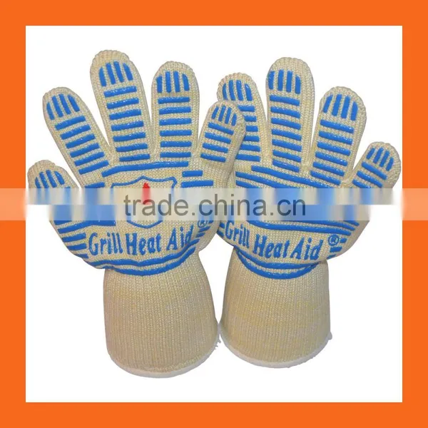 Heat Silicone BBQ Grill Oven Gloves photo-3