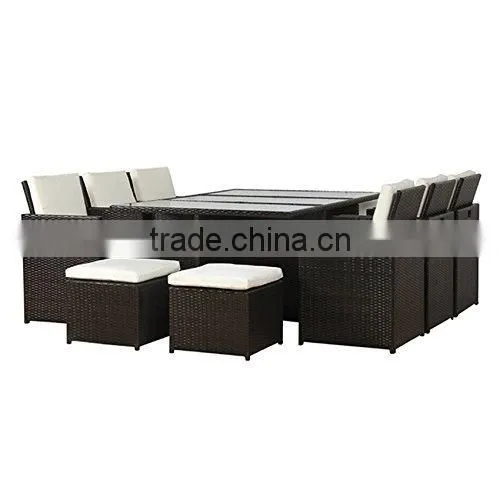 Outdoor Rattan Furniture Set Dining Table and Chairs photo-2