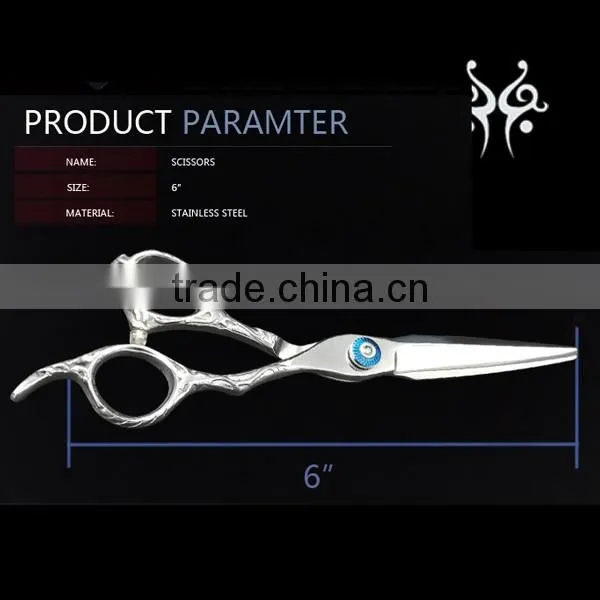 QJ-HS104 Customized Japanese Steel Slim Blade Hair Scissors Set For Professional Hair Cutting Scissors photo-5