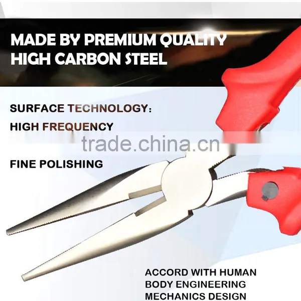 2016 Animal Handle Function Long Nose Plier,Mini Plate Diagonal Cutting Pliers ,Carbon Steel Plier Black photo-4