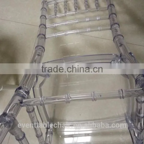 New Design Model Transparent Swivel Crystal Chiavari Chair Made by Resin photo-3