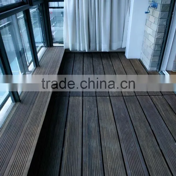 Distressed High Density Outdoor Strand Woven Bamboo Decking in Dark Chocolate Color -KE-OS0823 photo-2