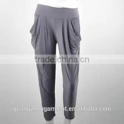 Women Basic Slim Stretch Long Casual Loose Harem Capri Pants Hip-hop Leggings photo-2