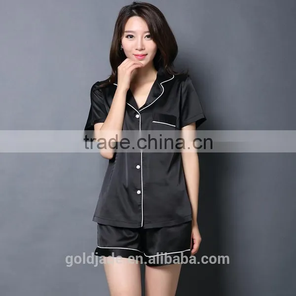 100% Cotton Sexy Pajamas for Women Fabric for Pajamas Short Sleeve Women Pajamas photo-2