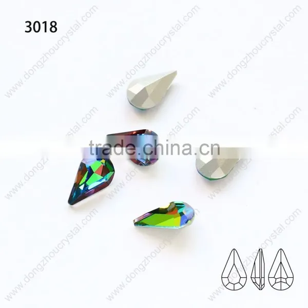 K9 Crystal VM001 Color Drop Point Back Glass Stone Jewelry Stone photo-2