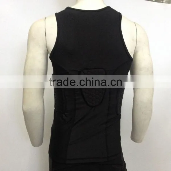 Padded Compression Protective Sport Short Sleeves T Shirt photo-3
