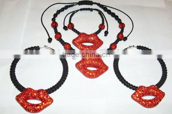 Wholesale Flower Rhinestone Jewelry Sets Earring and Necklace Sets Women Jewelry Set photo-2