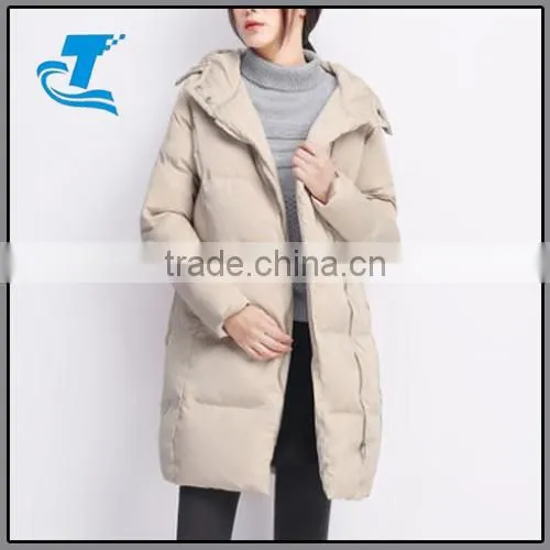 Women Hoodie Long Pattern Padding Cotton Jacket photo-5