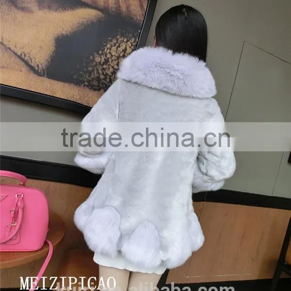 Women Winter Large Collar Fake Fur Coats Plus Size Vintage Artificial Fox Fur Coat photo-6