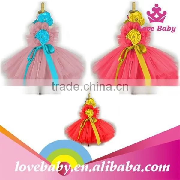 Ballet Princess Flower Baby Girl Fluffy Dress For Children Wear Kids Dresses LBE4092226 photo-2