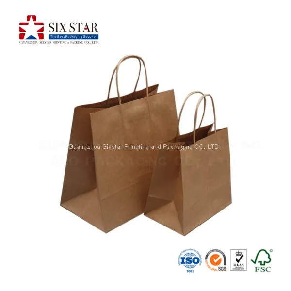 Top Quality Reusable Customized Design Printing Shopping Kraft Paper Bag photo-3
