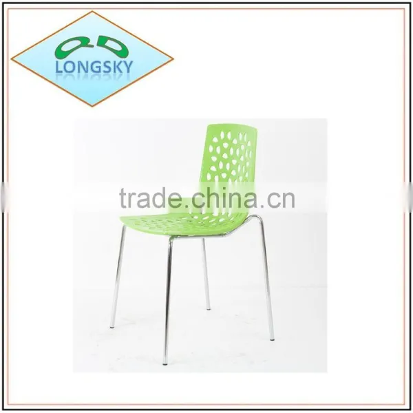 New Products Home Office Cafe Restaurant Conference Furniture Metal Leg Plastic Stackable Chair photo-5
