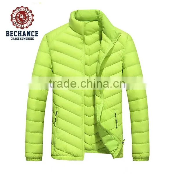 H1016 Mens Winter Down Coat Stand Collar Jacket Quilted Ultralight Down Jacket photo-4