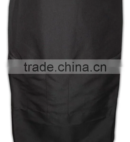 Wholesale Factory Price High Quality Bulk Fitted Plain Black Aprons photo-4