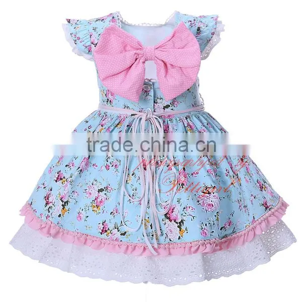 Spanish Flower Girl Dress Kids Party Wear Frocks photo-3