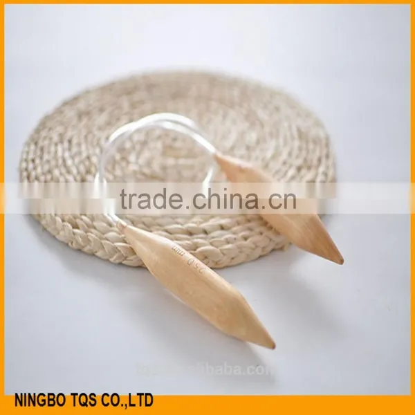 New Design 25mm 80cm Length Plastic Circular Wooden Knitting Needle photo-2