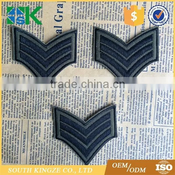 Military Chevron PATCH Aviation Pilot Tag Grade Custom Iron On Embroidery Patch photo-3