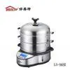 2-layered Electronic Steamer With Digital Controller and Large LCD Screen