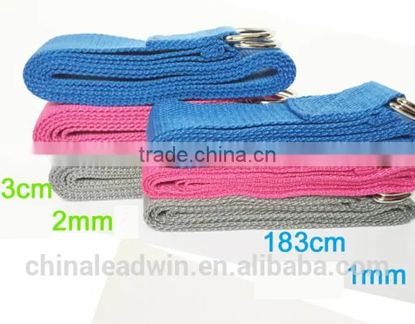 Colorful Fitness Training Strap 100%cotton Stretch Belt for Yoga photo-2
