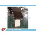 Brown Customize MDF Metal Wooden Display Stands / Table , Carpet Display Stand