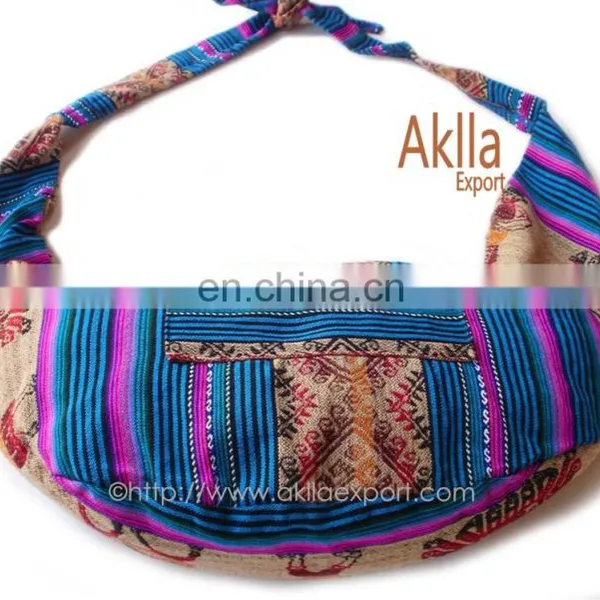Aguayo Peruvian Blanket Handbag for Women Inca Fabric photo-2