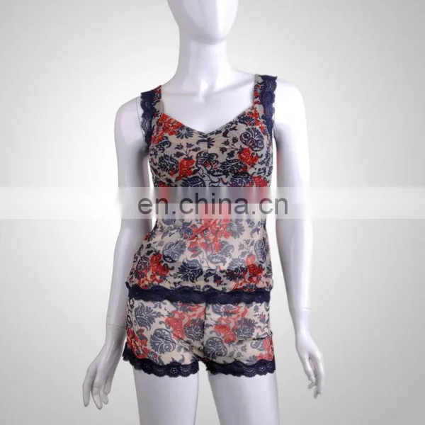 HOT Sale Flower Design Transparent Style Young Lady Boyshort Lace Panties photo-2