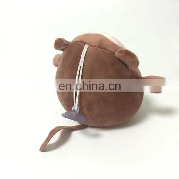 Brown Money Stuffed Foam Beads Plush Keychain With Sucker photo-4