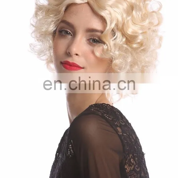 Carnival Hollywood Diva Blond Short Wigs P-W230 photo-6