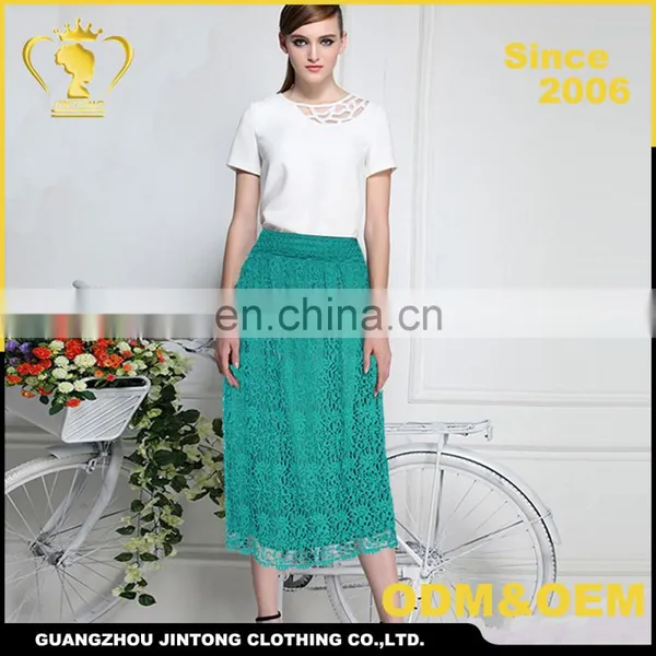 Wholesale Summer Hot Selling Women Lace Long Skirts