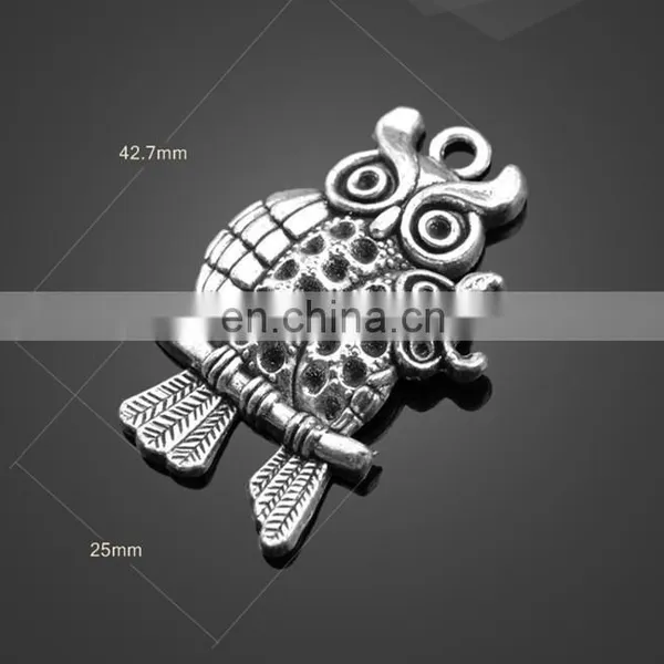 Wholesale Animal Owl Shape Pendant Alloy Pendant Bag Accessories photo-4