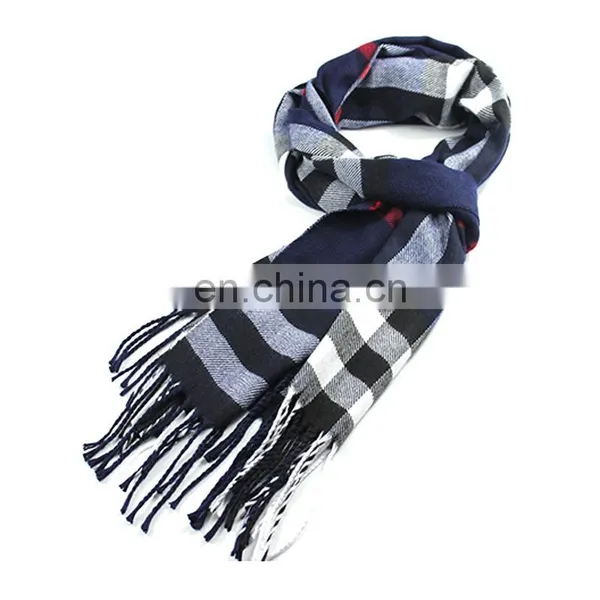 Spain Style Checked Design Fashion Brand Scarf photo-6