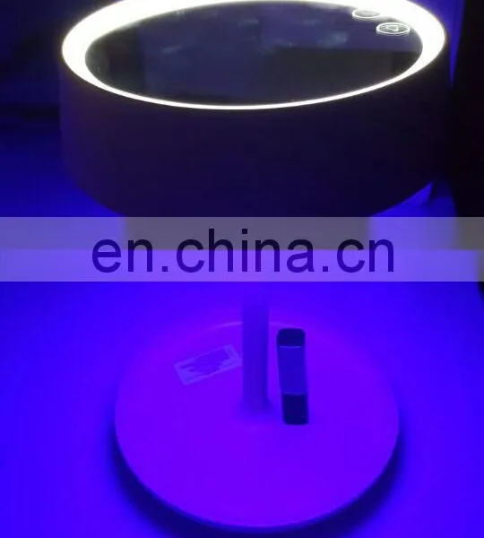 2017 Hot Sale Round Metal Standing Led Dressing Table Mirror Lights photo-2