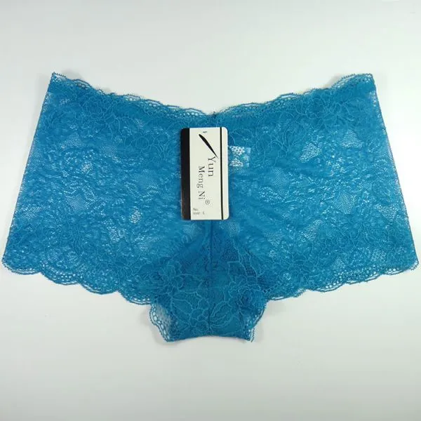 Yun Meng Ni Sexy Underwear Transparent Lace Women Boyshorts Mature Panty Lingerie For Women photo-4