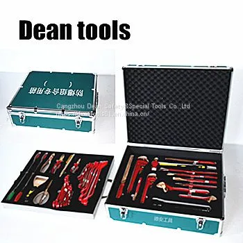 Be-cu Hand Tools Set,non Sparking Wrench Kit With Aluminum Alloy Box