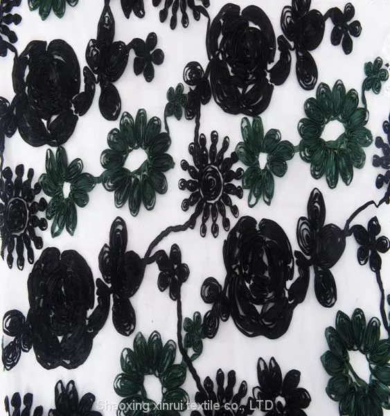 Ribbon 3d Embroidery Lace Fabric photo-2