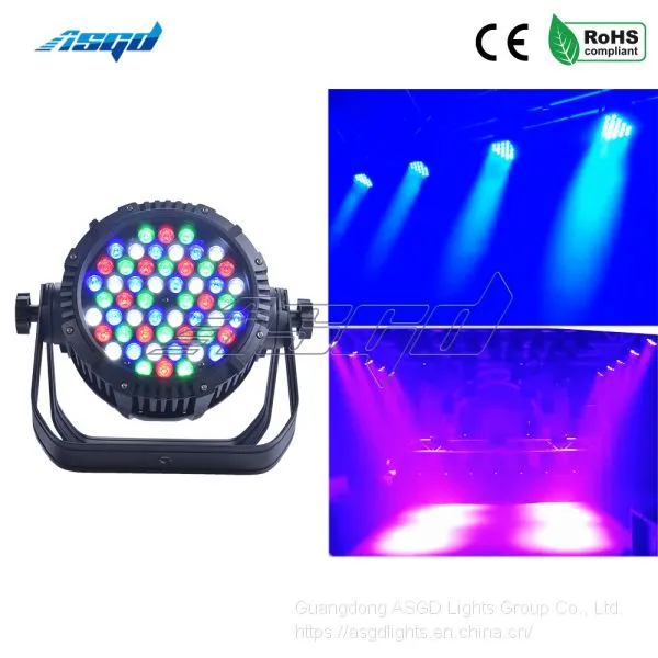 ASGD 54x3W RGB 3in1 Waterproof Aluminum Led Par Lighting Professional Stage Lighting Performance Lighting