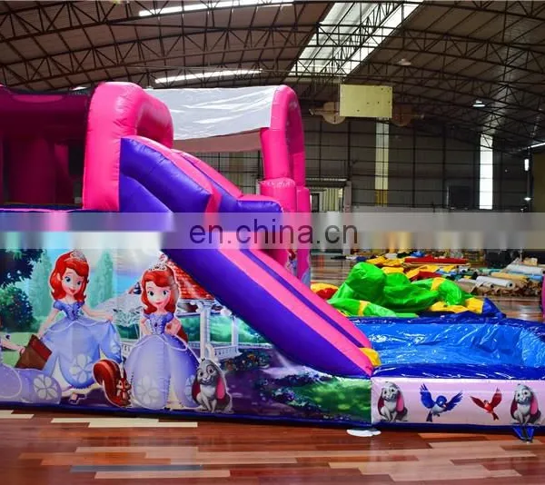 Air Pop up Popular Princess Theme Kids Party Inflatables With Pool and Ocean Balls photo-5