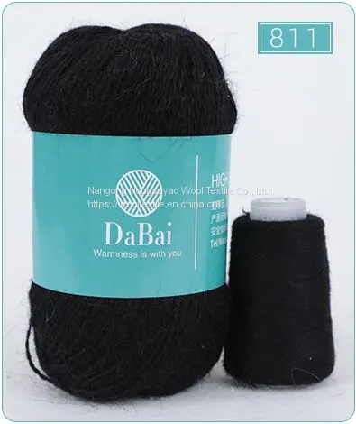 Sweater Materials Hand-knitted Blanket Long Hair Mink Wool Yarn photo-3