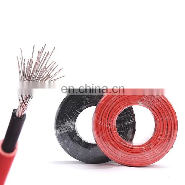Underground 4mm2 Single Core Solar Wire Solar Pv1-f 1x4.0mm2 1mm x 4mm pv Cable Solar photo-2