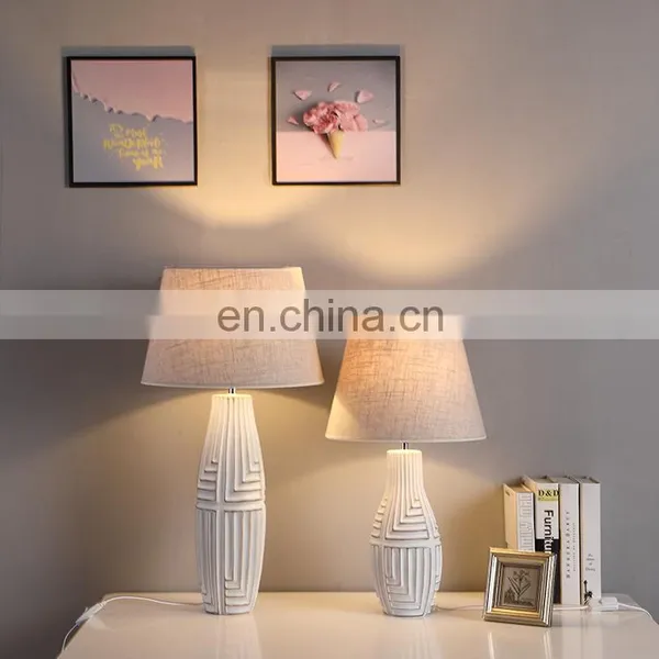 Nordic Style Living Room Table Lights Custom Hotel Vintage Bedside Lamps With Custom Logo photo-5