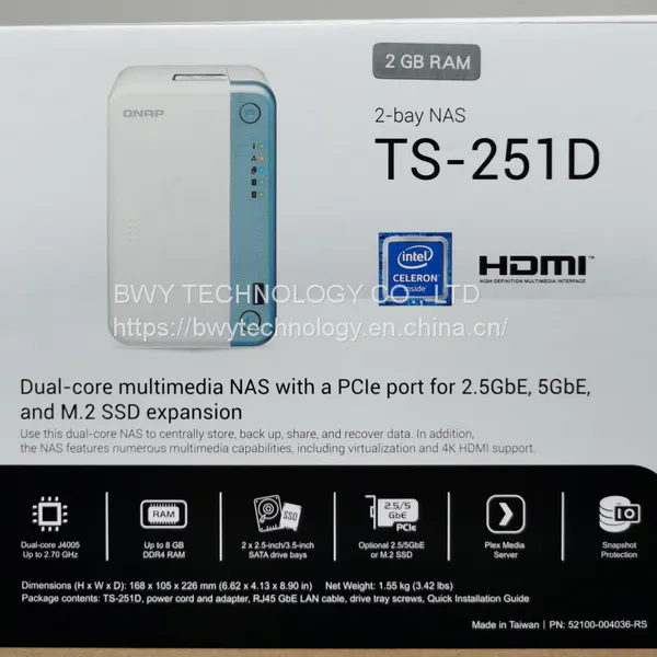 QNAP TS-251D 2GB SAN/NAS Storage System photo-2