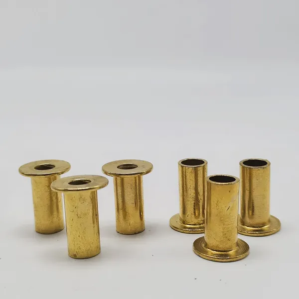 Metal Brass Copper Flat Head Hollow Tube Rivets photo-4