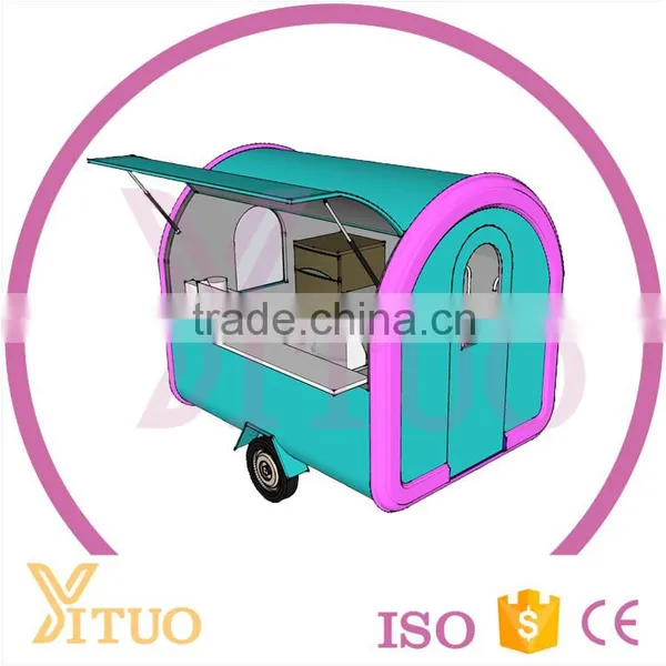 Retail Mobile Street Food Kiosk Cart Trailer /food Kiosk Design for Sale