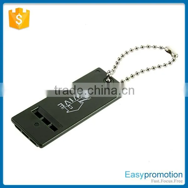Custom Logo Plastic Whistle Keyring for Survival Wholesale Quality Choice photo-2