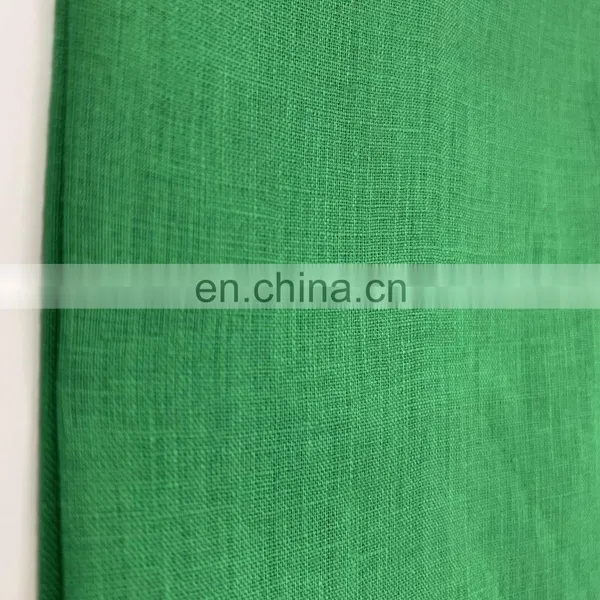 100 Linen Clothing Fabric Dyeing Fabric photo-3