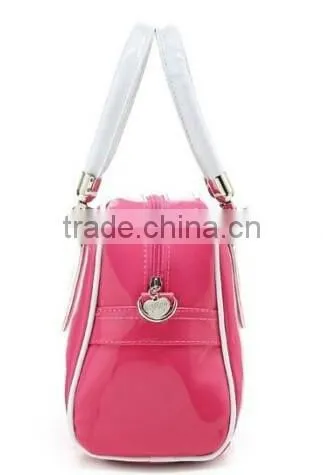 Smooth Leather Bright PU Handbag photo-4