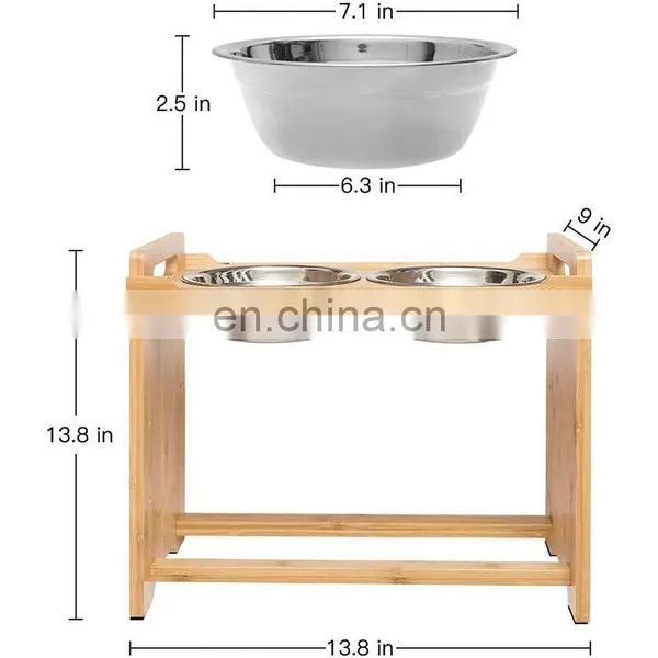 Amazon Hot Selling Wholesale Pet Food Water Feeders Coated Stainless Steel Dog Bowls Cat Iron With Stand Dropshipping photo-2