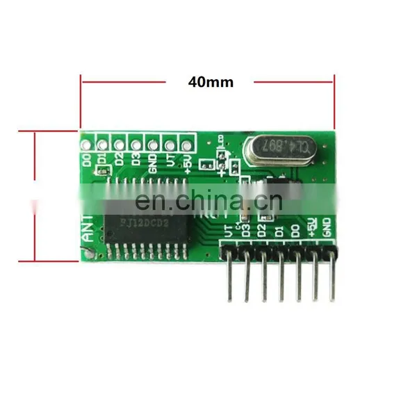 433RF Receiving Module 4-channel High-level Signal Learning Decoding Receiving Circuit Board photo-2