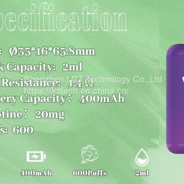VASY Brand Vaporizing Tank MOD Vape With 15 Available Favors photo-3