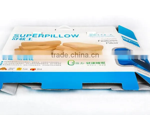 Offset Printing Folding Corrugated Carton Cardboard Box With Handle photo-4